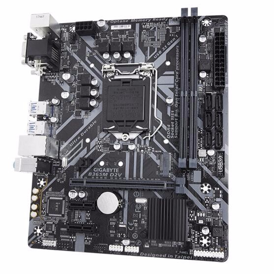 技嘉(gigabyte)b365m d2v 组装台式电脑主板m-atx吃鸡游戏主板 b365m