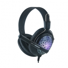 现代G9040发光耳机超大超酷款热卖耳机带耳麦 现代9040裂纹耳机
