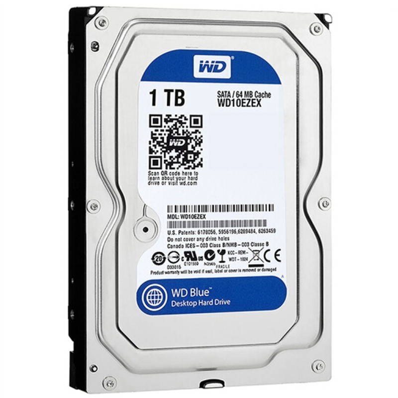 西數藍盤1tb 監控硬盤 西部數據(wd) 7200轉64m臺式機電腦機械硬盤