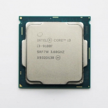 英特尔处理器i3 9100F 台式机电脑CPU散片 9代  四核