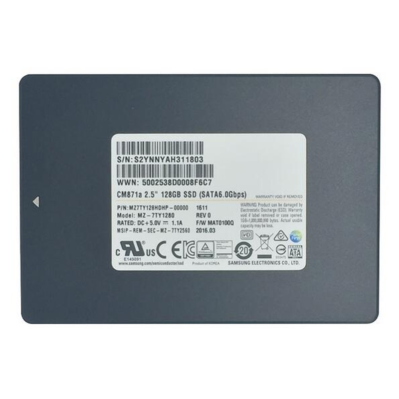 （全新正品，放心购）三星CM871A 128G SSD固态硬盘 SATA接口 2.5英寸硬盘，商家质保三年