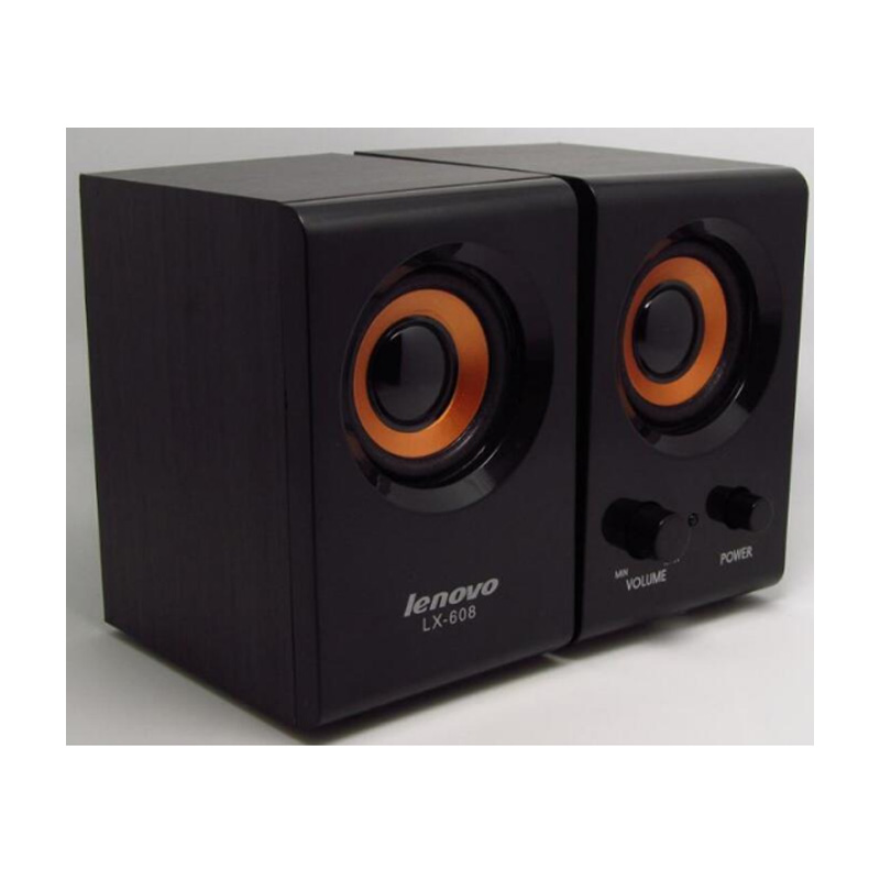 联想音箱lx-608 2.0有源木质音响低音炮