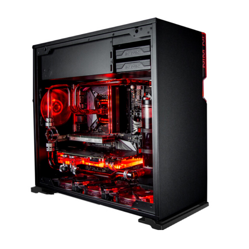 迎广(in win)101 电脑主机箱(支持atx主板/240水冷排/玻璃侧透/背线