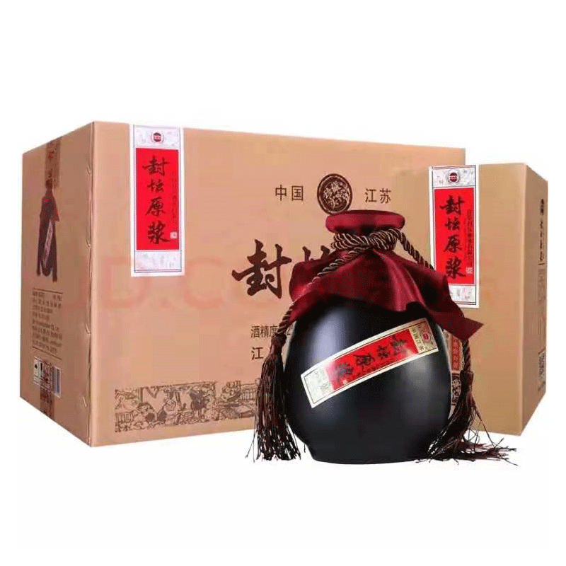 42℃洋河镇白酒 精美坛装 封坛原浆 500ml 粮食酒 婚庆喜宴酒水 整箱6