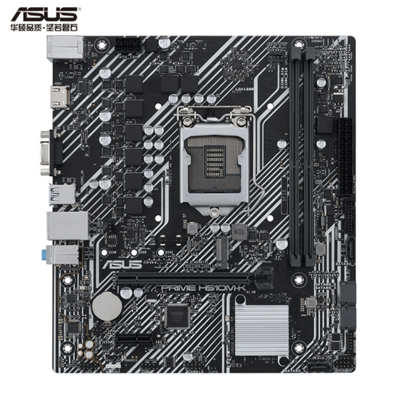 华硕(asus)prime h510m-k主板 支持 cpu 11400f/g6400(intel h510/lga