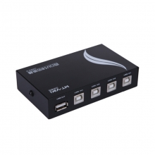 迈拓维矩 MT-1A4B-CF USB打印机共享器四进一出 4口 USB切换器4进1出 单机