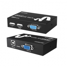 迈拓维矩 MT-100UK-U KVM延长器 USB鼠标键盘+VGA信号放大器 通过网线延长100米