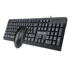 雷步KM320笔记本台式电脑U+U键盘鼠标套装有线商务办公防水键鼠