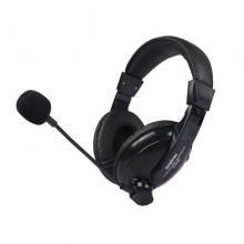 单孔，电音（DANyiN） DT2088电脑耳机 头戴式立体声耳麦 游戏语音(多媒体教学 笔记本台式通用) DT2088石墨黑(单孔版)