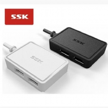 SSK/飚王方舟 SHU200 USB2.0分线器一拖四4口集线 电脑扩展分线器
