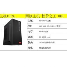 组装机 四核主机 (AMD A10-RX425BB 8G内存 128G固态)AVC散热器