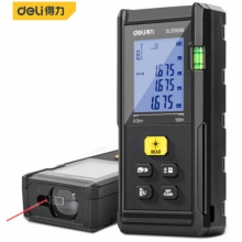 得力（deli）手持式激光测距仪 高精度电子尺红外量房仪100米家用室内测面积体积仪量房仪工具 标准款激光测距仪100M(DL331100B)