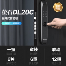 海康威视 萤石 智能锁DL20C 防盗门密码锁家用指纹锁智能锁 C级锁心 APP手机智能控制 DL20C