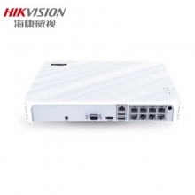 海康威视 监控录像机 硬盘录像机NVR主机8路带POE供电 DS-7108N-F1/8P(C)(标配) 内置8个PoE网口，支持IPC直连供电和出图，最大支持单块6T硬盘H.265编码的PoE NVR 支持HDMI与VGA同源高清输出，HD
