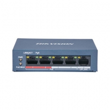 海康威视 DS-3E0105SP-E 5口POE智能供电百兆网络监控交换机