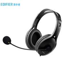 漫步者（EDIFIER）USB K810 学生网课耳麦 头戴式电脑耳机 教育耳机 听力听说口语训练专用耳麦 黑色