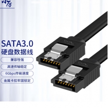 SATA3.0高速SATA线 固态硬盘数据线 机械硬盘数据线 串口线直对直 直对弯固态硬盘 SSD SATA线 装机串口线 颜色随机发货
