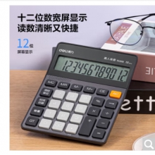 得力（deli） 计算器语音计算机 财务专用计算器语音大按键办公用品 TE209丨深灰-语音计算器