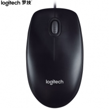 （官方正品）罗技M90 有线鼠标 即插即用 舒适可靠 黑色  （Logitech）罗技有线鼠标 M90鼠标
