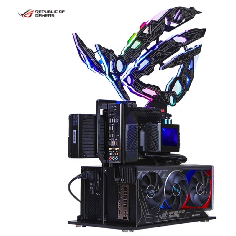 华硕（ASUS） ROG玩家国度CZ-01联名败家之眼ROG私人定制电竞ATX支持360冷排台式机箱 CZ-R1& 玩家国度信仰之眼联名白色-单机箱