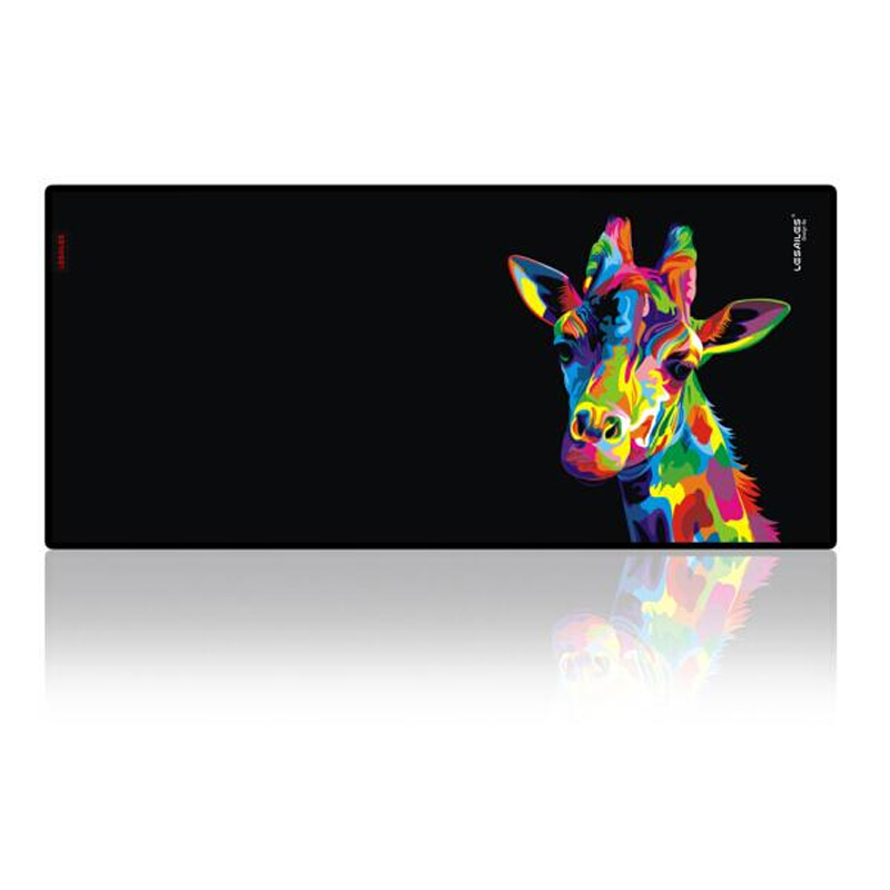 5mm长颈鹿黑色游戏电竞鼠标垫礼品袋